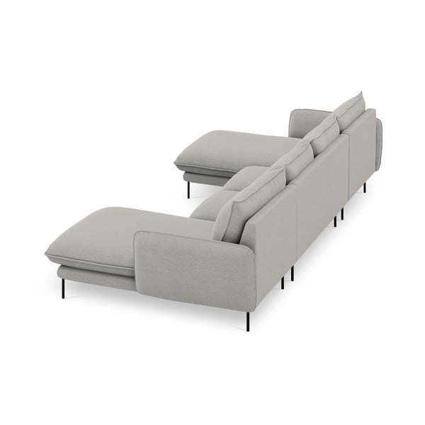 Svetlosivá pohovka do "U" Cosmopolitan Design Vienna-image-4