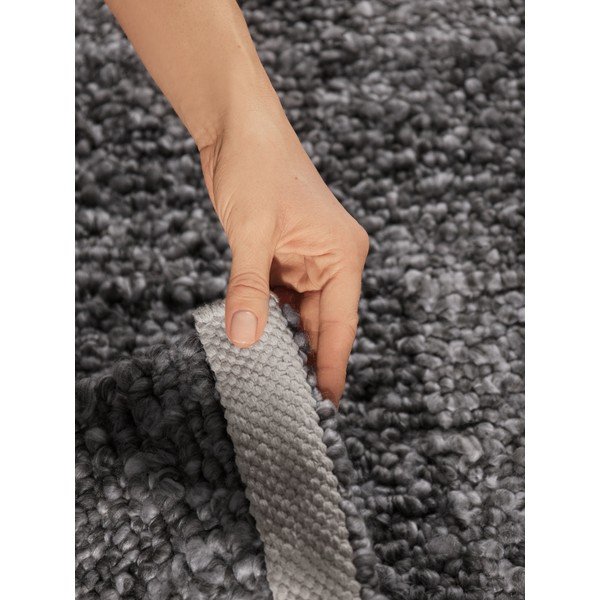 Tmavosivý ručne tkaný behúň z materiálu buklé 80x200 cm Notting Hill Portobello – Ted Baker-image-4