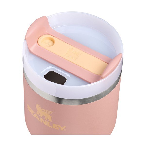 Broskyňová termoska so slamkou z nehrdzavejúcej ocele 600 ml Quencher H2.O FlowState™ Tumble Peach Rose – Stanley-image-1