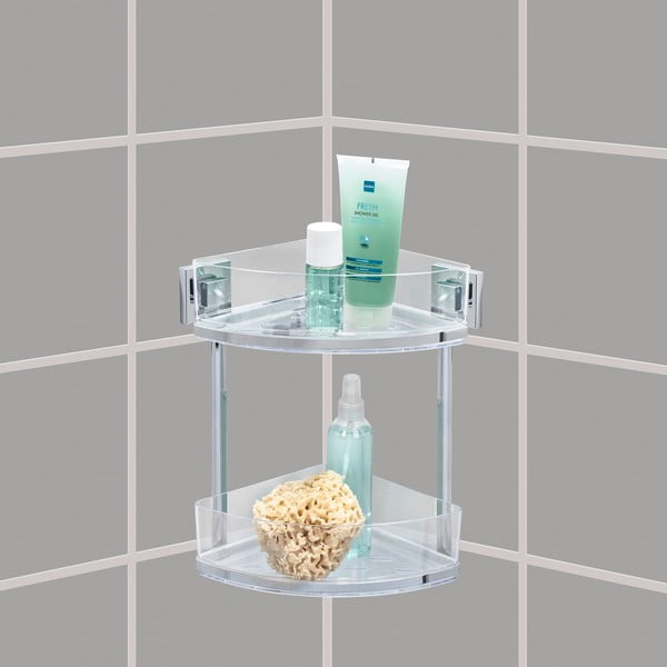 Dvojitá rohová polička bez nutnosti vŕtania Wenko Vacuum-Loc, až 33g-image-1