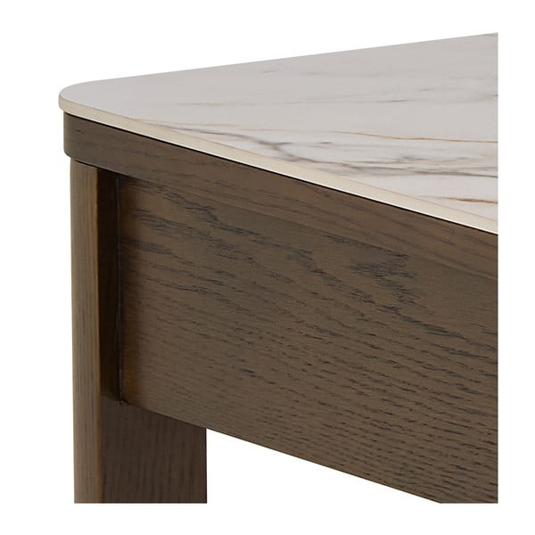 Béžový/tmavohnedý konferenčný stolík s keramickou doskou 70x130 cm Southampton – Actona-image-4