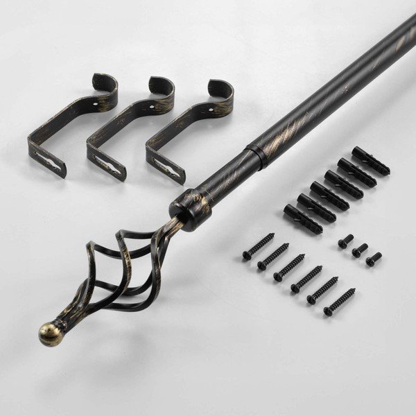 Kovová roztiahnuteľná garniža 120 - 210 cm Tempo – douceur d'intérieur-image-4