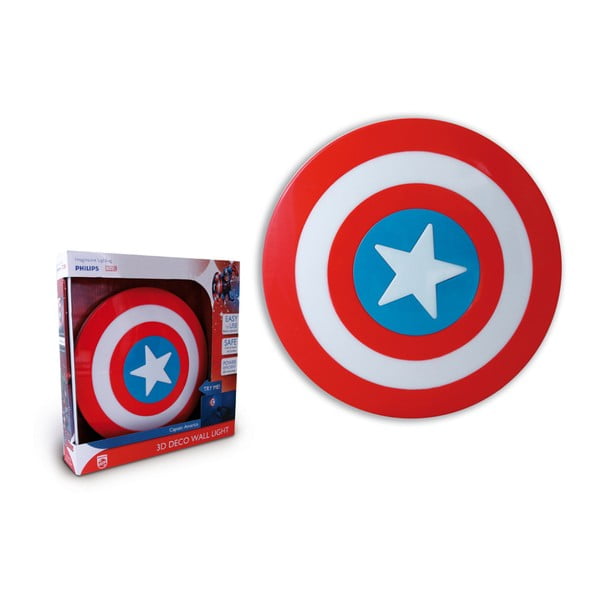 Nástenné LED svietidlo Tnet Marvel Captain America