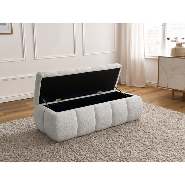 Svetlosivá lavica z textílie buklé – Bobochic Paris-image-4