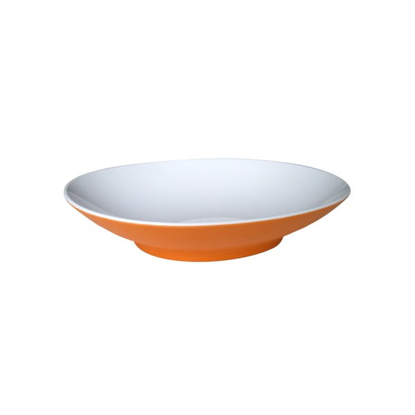 Oranžový polievkový tanier Entity, 22,2 cm