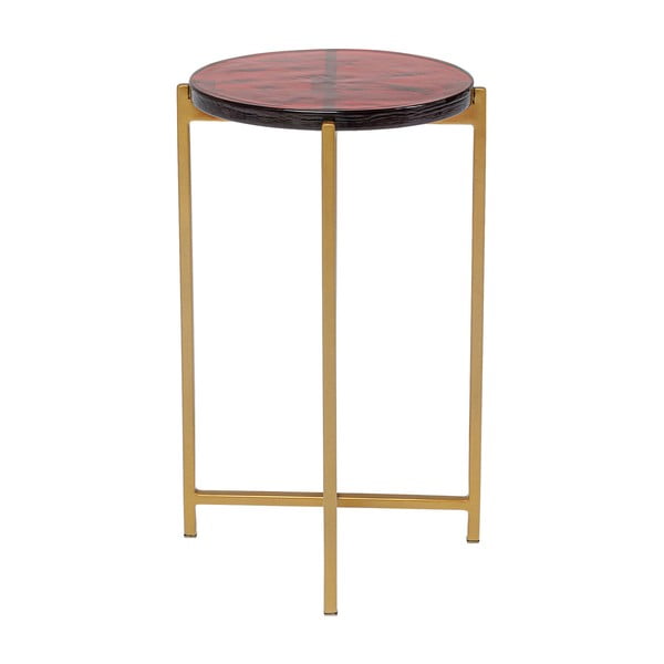Odkladací stolík v zlatej farbe Kare Design Lagoon, ⌀ 29 cm