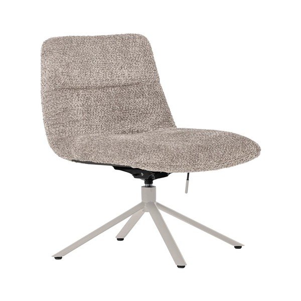 Svetlosivé otočné kreslo z textílie buklé Soren – WOOOD