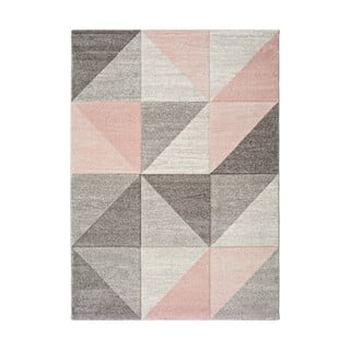 Ružovo-sivý koberec Universal Retudo Naia, 140 × 200 cm