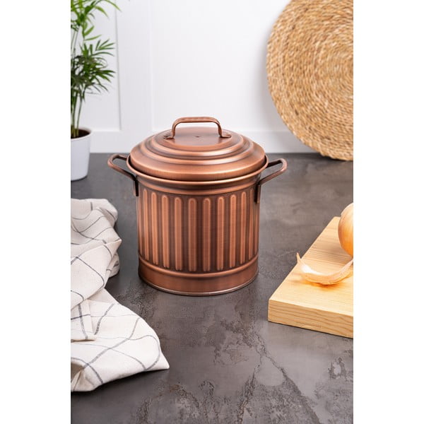 Oceľový odpadkový kôš 4 l - Hermia-image-1