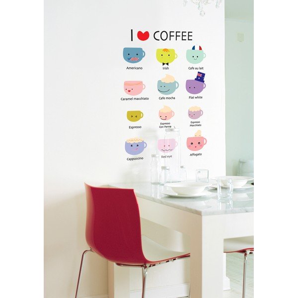 Sada samolepiek Ambiance I Love Coffee-image-1