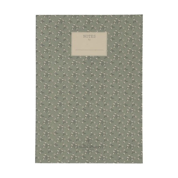Zápisník A Simple Mess Jena Hegbe Green, 25 × 18 cm