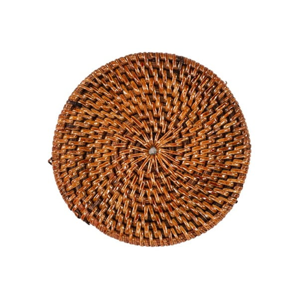 Hnedé ratanové tácky v súprave 6 ks – Tiseco Home Studio-image-2