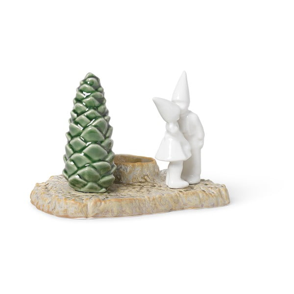 Vianočný kameninový svietnik Kähler Design Christmas Kiss, dĺžka 17 cm-image-2