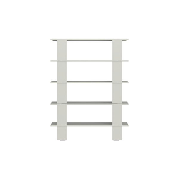Svetlosivá kovová knižnica 120x156x37 cm Hes – noo.ma-image-3