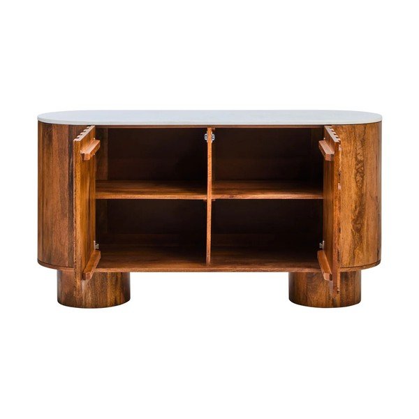 Komoda z mangového dreva v prírodnej farbe 140x75x45 cm Torcino – Premier Housewares-image-3