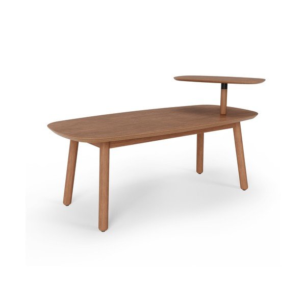 Hnedý konferenčný stolík z bukového dreva 56x120 cm Swivo – Umbra-image-3