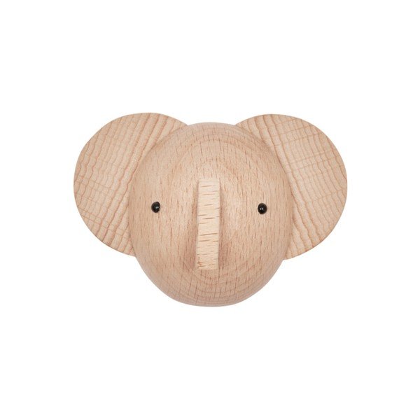 Nástenný háčik z bukového dreva v prírodnej farbe Elephant – OYOY Mini