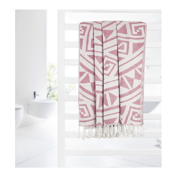Ružová hammam osuška Kate Louise Mirabelle, 165 × 100 cm-image-3
