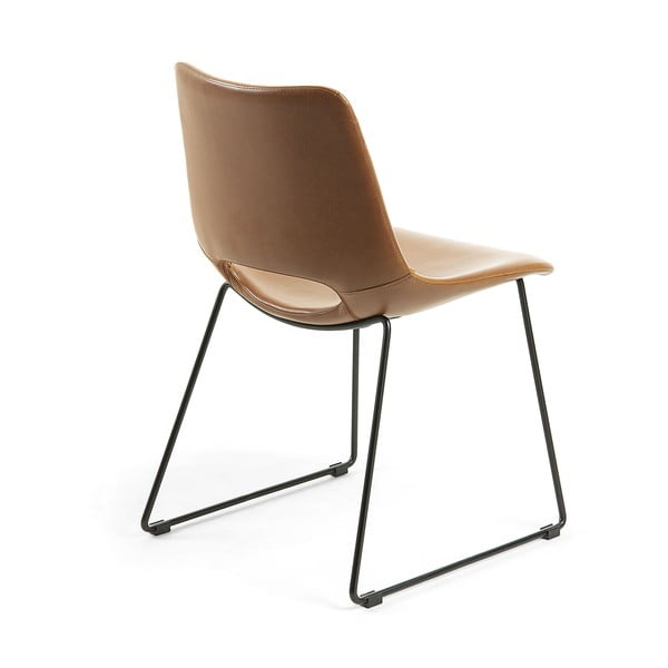 Hnedá jedálenská stolička Kave Home Zahara-image-4