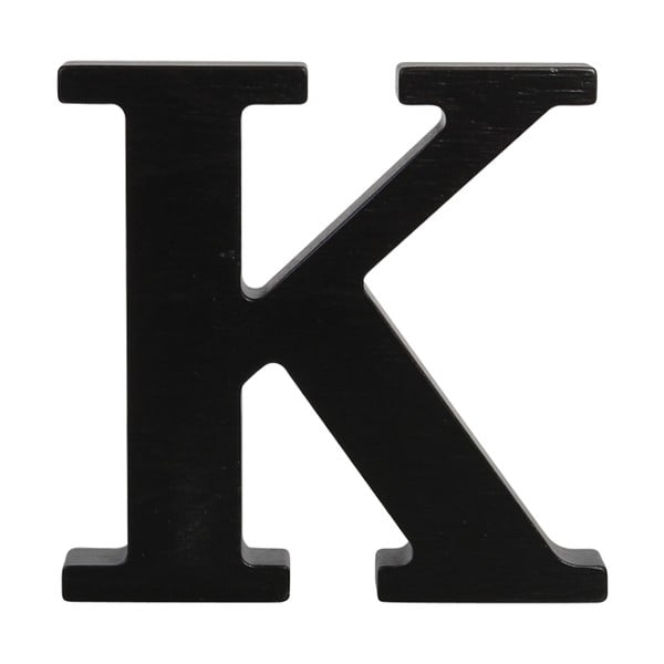 Čierne drevené písmeno Typoland K