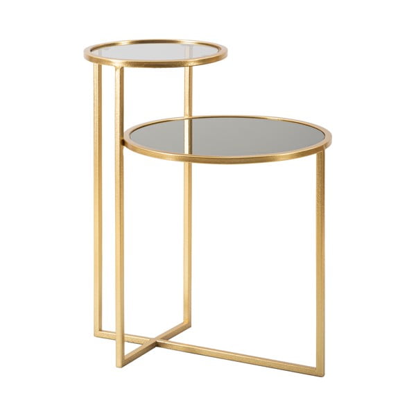 Okrúhly konferenčný stolík v zlatej farbe 40x50 cm - Mauro Ferretti-image-2