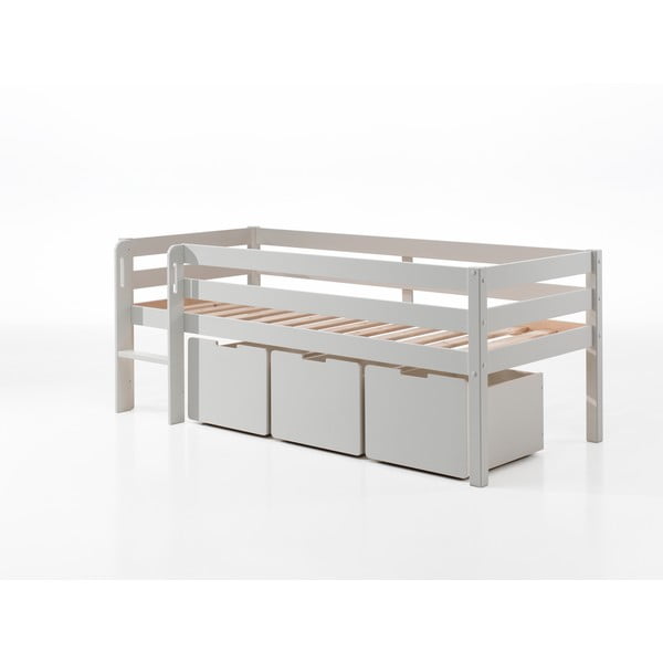 Biele zásuvky pod detskú posteľ 3 ks Pino – Vipack-image-1