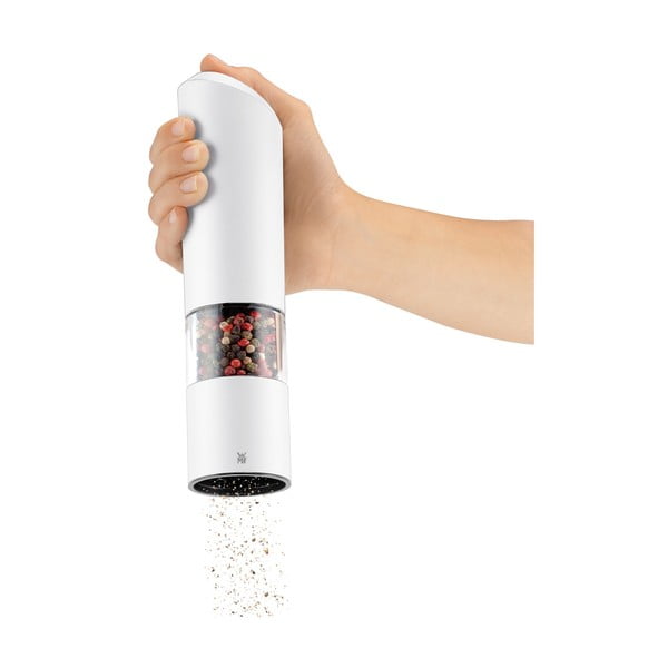 Biely elektrický mlynček na korenie WMF, výška 21 cm-image-1