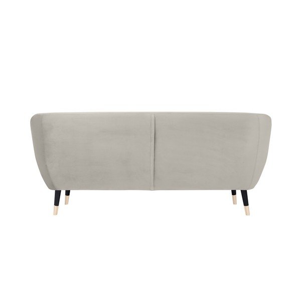Krémovobiela pohovka s čiernymi nohami Mazzini Sofas Amelie, 188 cm-image-4