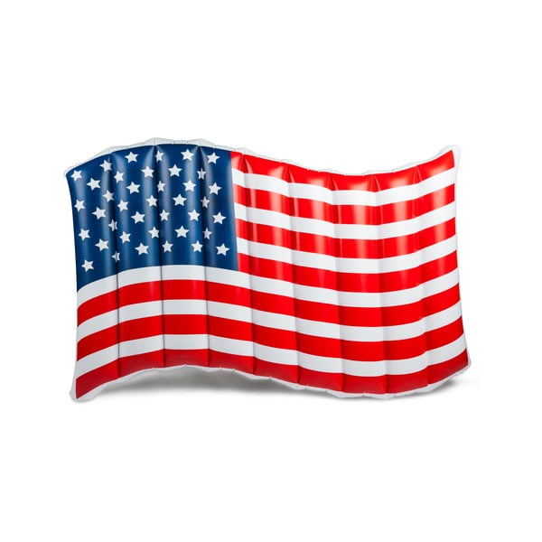 Nafukovací matrac v tvare americkej vlajky Big Mouth Inc.