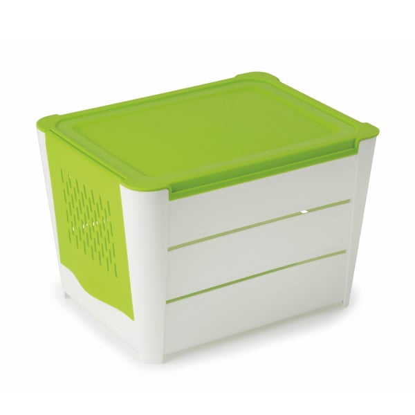 Bielo-zelený úložný box na zemiaky Snips Potatoes-image-1