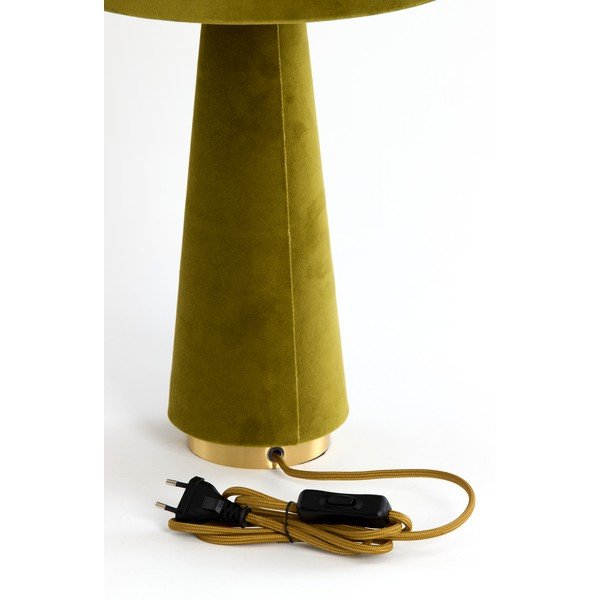 Zelená stolová lampa s textilným tienidlom (výška  61 cm) Devia – Light & Living-image-1