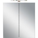 Antracitová závesná/so zrkadlom kúpeľňová skrinka 60x71 cm Arcena – Germania