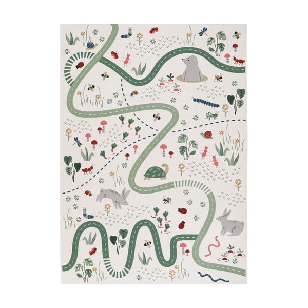Krémový detský hrací koberec 123x180 cm Garden Life - Nattiot