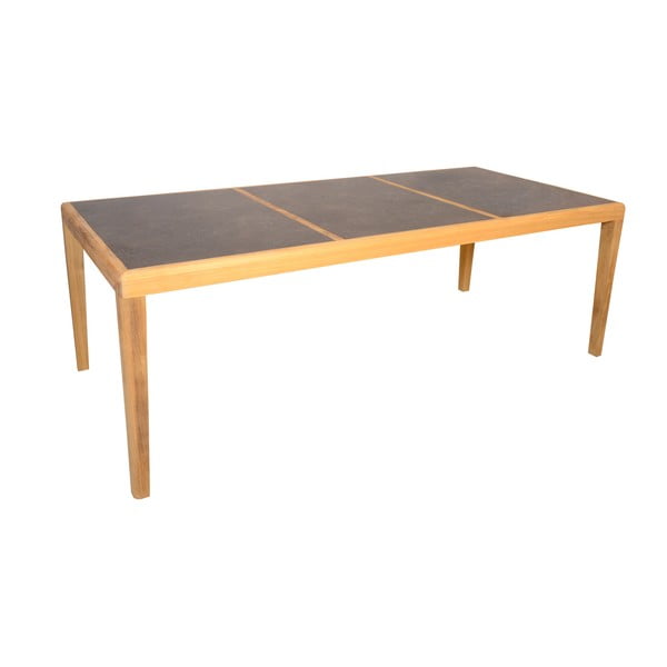 Záhradný jedálenský stôl z tíkového dreva 100x219.5 cm Aquariva – Ezeis
