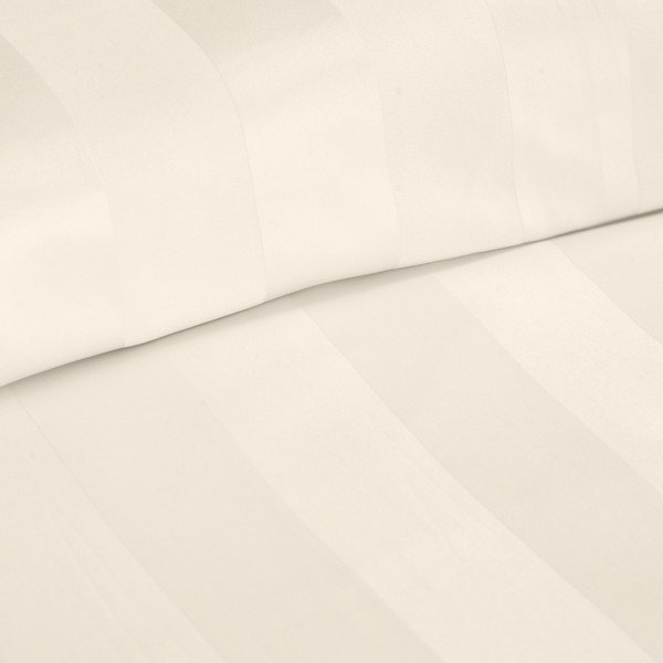 Krémovobiele saténové obliečky na dvojlôžko 200x200 cm So Soft Satin Stripe – Catherine Lansfield-image-3