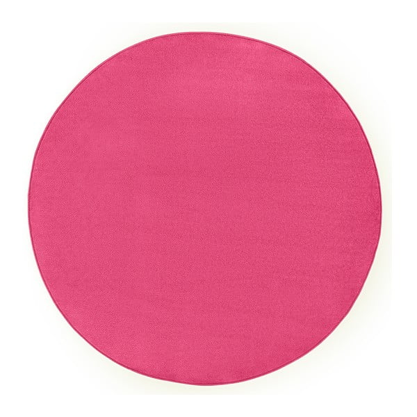Ružový koberec Hanse Home, ⌀ 133 cm