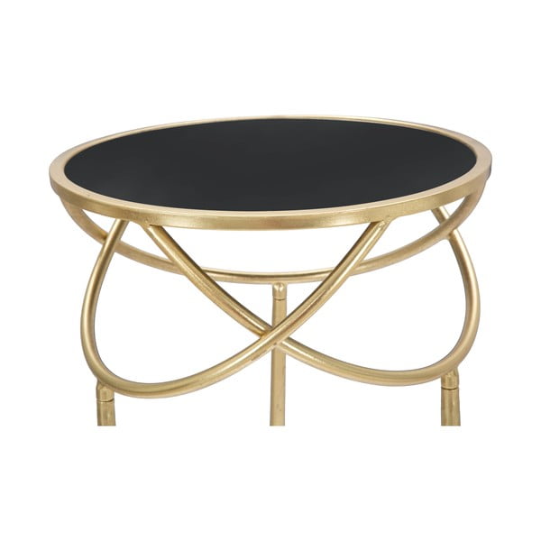 Okrúhly odkladací stolík so sklenenou doskou ø 40 cm Ring – Mauro Ferretti-image-4