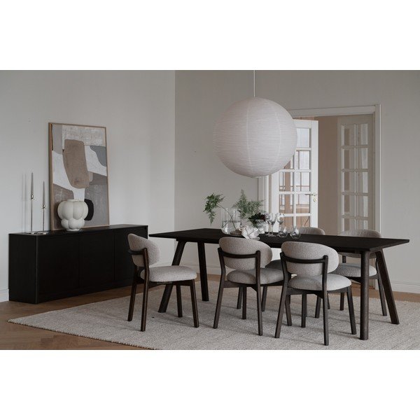 Rozkladací jedálenský stôl z dubového dreva 95x220 cm Clapperton – Rowico-image-2