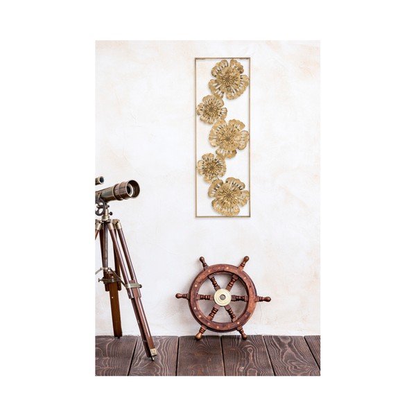 Železná nástenná dekorácia v zlatej farbe Mauro Ferretti Luxy Natura-image-2