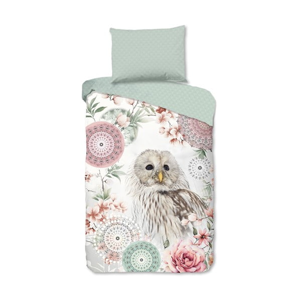 Zelené flanelové obliečky na jednolôžko 140x200 cm Omaira – HIP