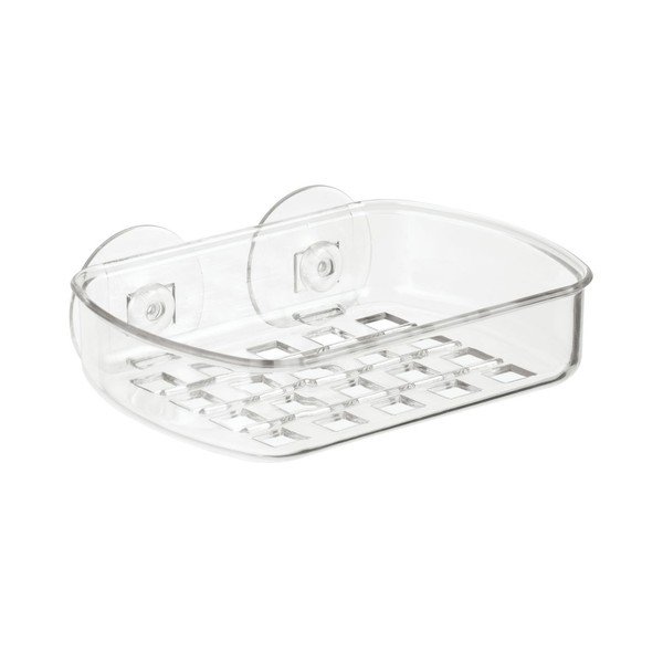 Transparentná samodržiaca nádobka na mydlo iDesign Suct-image-1