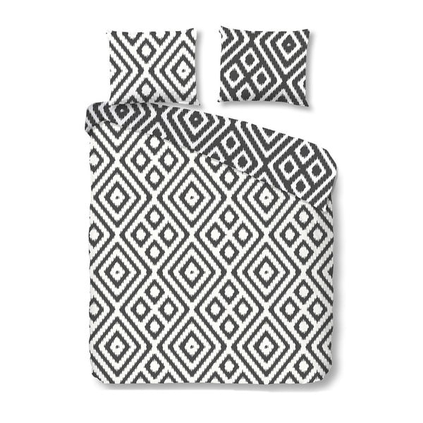 Sivé bavlnené obliečky na dvojlôžko Muller Textiels Frits, 200 x 200 cm