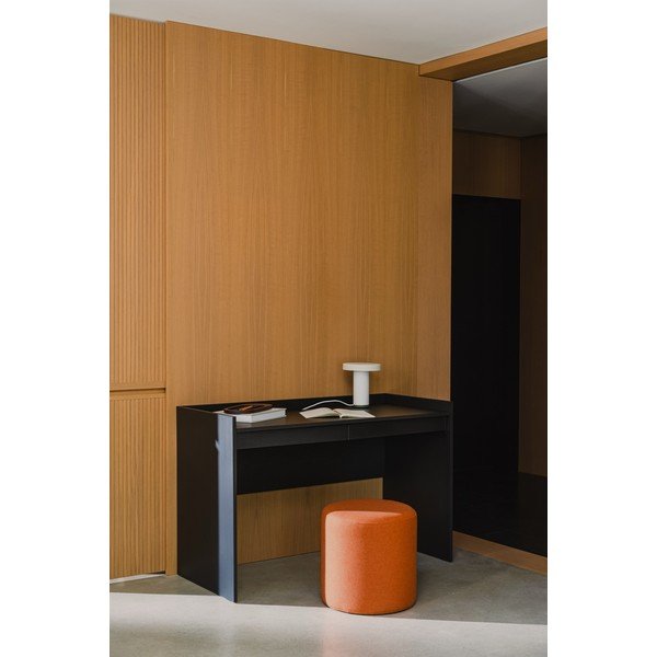 Vlnený taburet v terakotovej farbe Folk – noo.ma-image-1