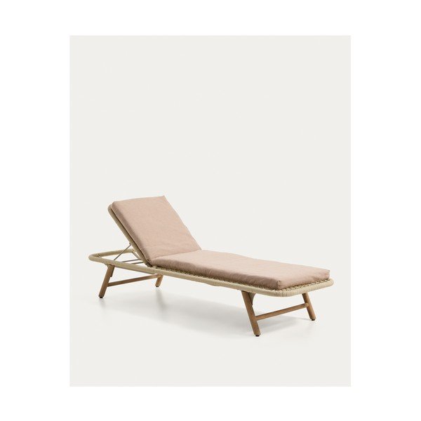 Béžový záhradný sedák na ležadlo 50x175 cm Maoni – Kave Home-image-4