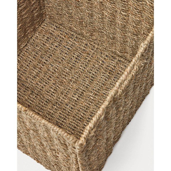 Košík do regálu z morskej trávy 32x32x33 cm Tossa – Kave Home-image-3