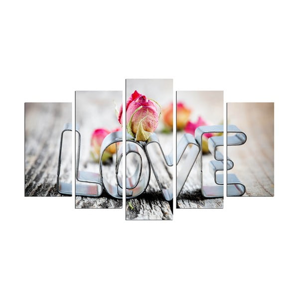 Viacdielny obraz Love, 110 × 60 cm
