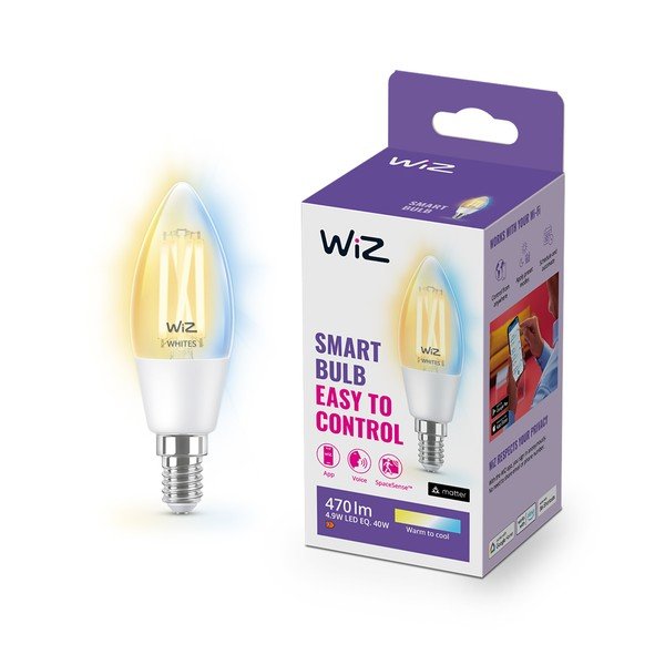 Filamentová smart žiarovka E14, 5 W – WiZ-image-2