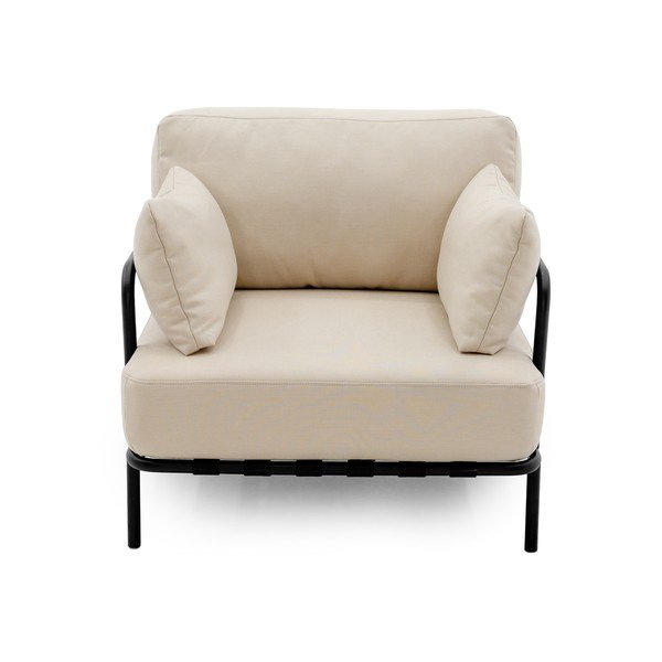Béžové polstrované záhradné kreslo Salve – Sit Sit-image-2
