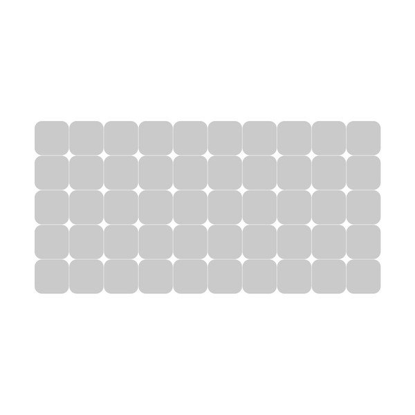 Samolepky na okno 50 ks 10x10 cm Square Blackout – Ambiance-image-2