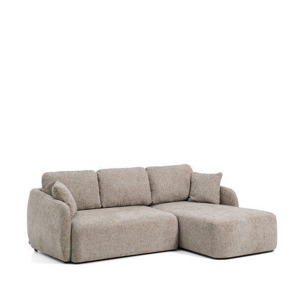 Taupe ženilková rozkladacia rohová pohovka (pravý roh/s leňoškou) Laira – Kave Home-image-2